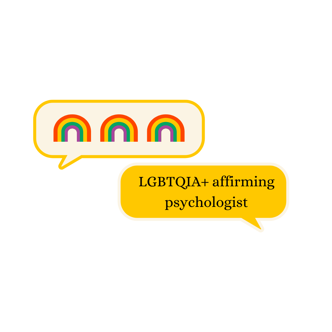 LGBTQIA+ affirming psychologist